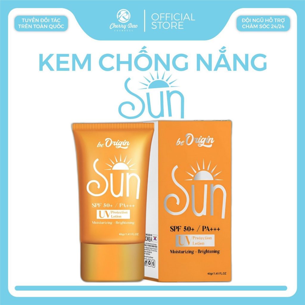 Kem chống nắng Be Origin mang lại hiệu quả cao